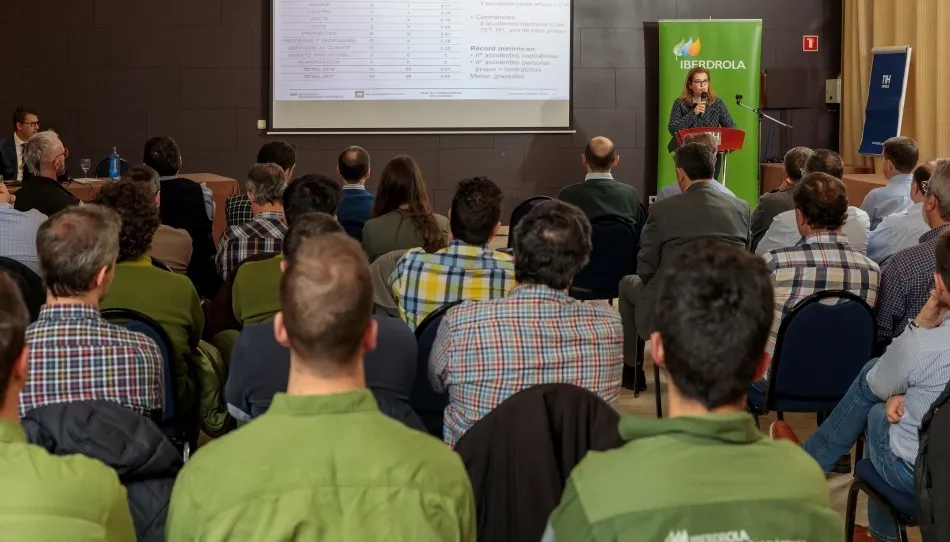 La directora de Iberdrola distribución en Castilla y León, Eva Mancera, en uno de estos encuentros