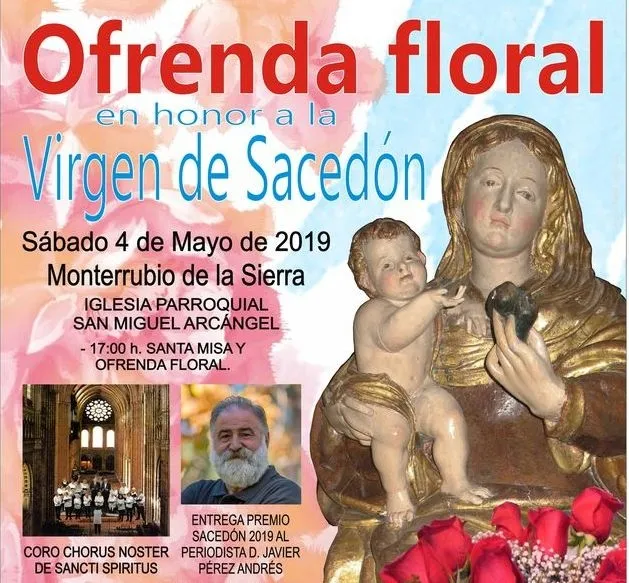 La Asociación Virgen de Sacedón celebra el sábado la ofrenda floral a su patrona