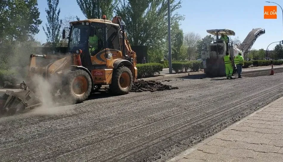 Obras de renovación del firme de la avenida Padres Paúles