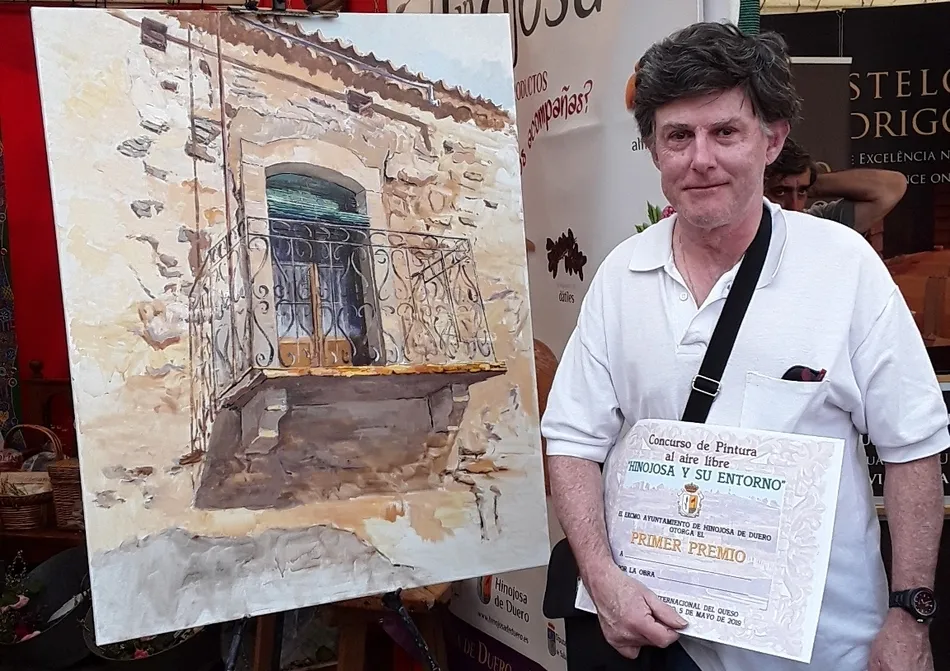 Foto 4 - Francisco Tom&aacute;s Medina se proclama vencedor del II Concurso de Pintura al Aire Libre de Hinojosa  