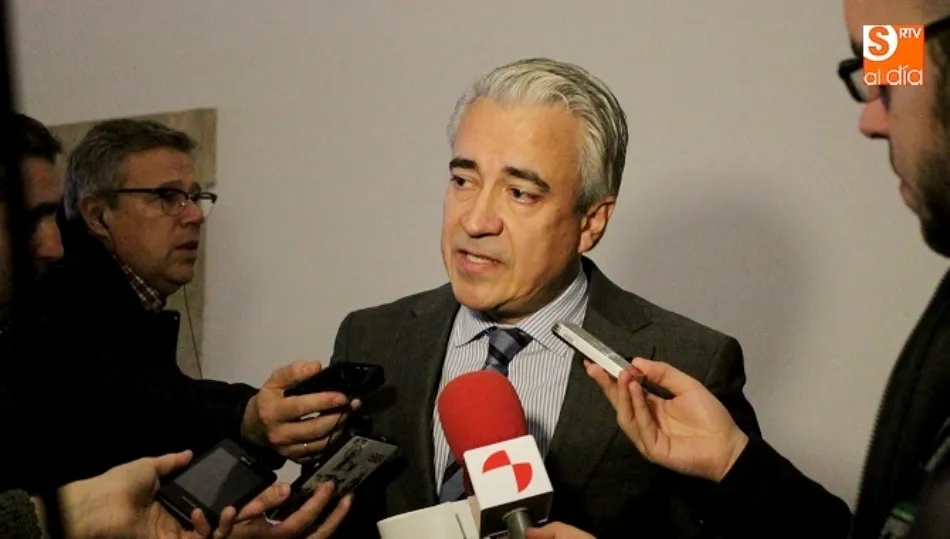 El viceconsejero de Empleo de la Junta, Mariano Gredilla, en una visita anterior a Salamanca