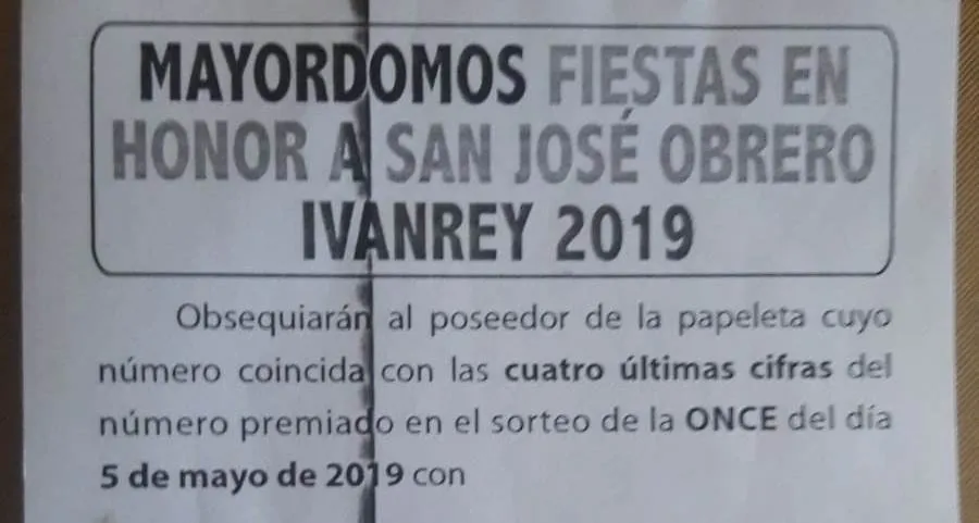 Se busca al ganador de la rifa de las fiestas de Ivanrey  