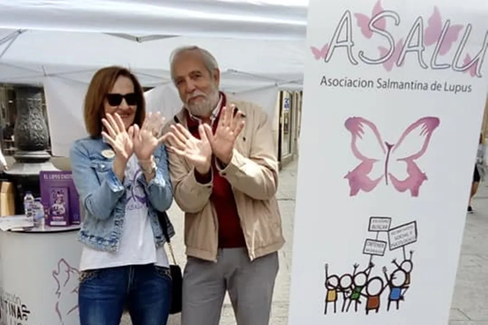 Reto Mariposa para dar visibilidad al lupus. Foto: Asociación Asalu Salamanca
