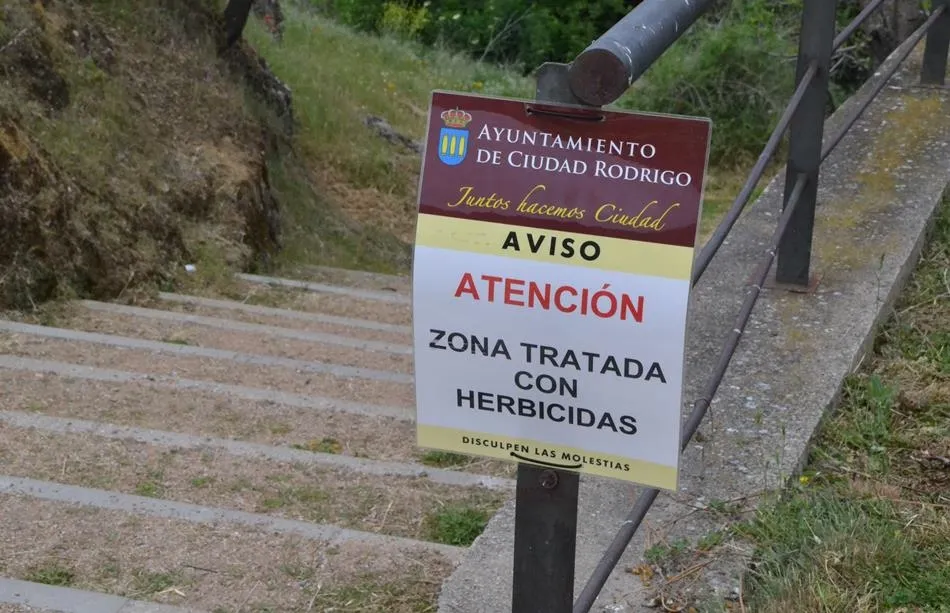 Cartel que se podía ver en la mañana del viernes en la Cuesta de las Higueras