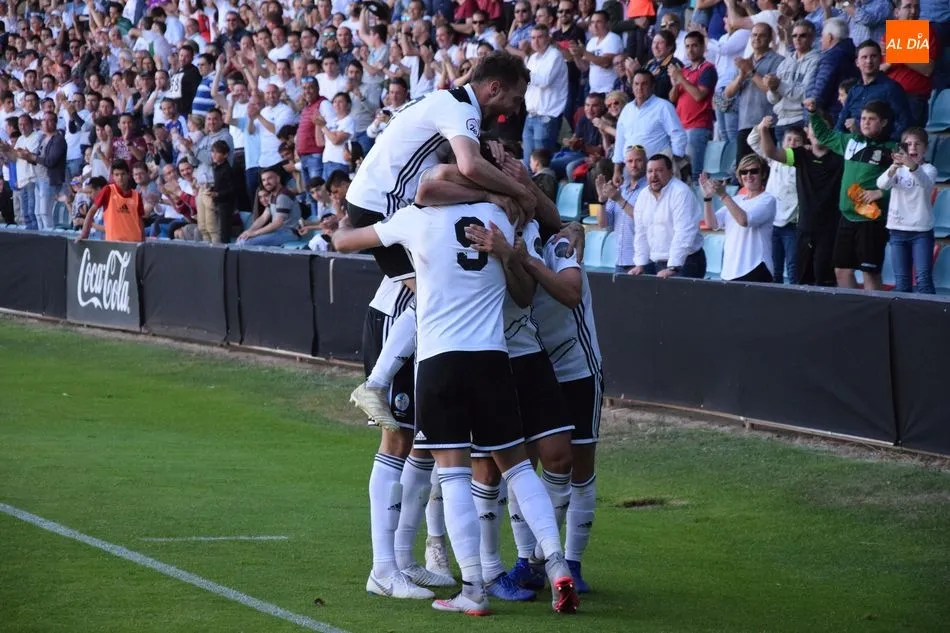 El Salamanca celebra un gol / Eva Fernández