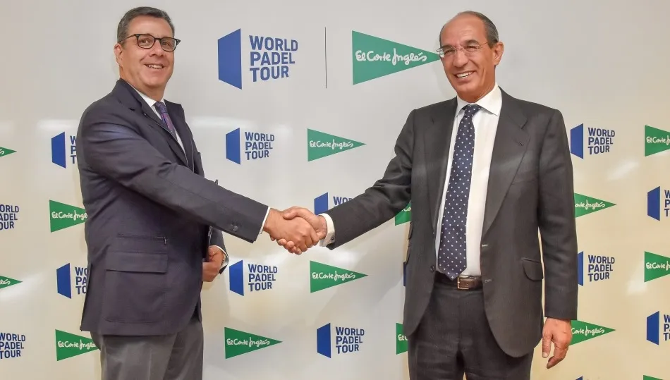 l consejero delegado del World Padel Tour, José Luis Serrano y por el director de Comunicación y Relaciones Institucionales de El Corte Inglés, José Luis González Besada