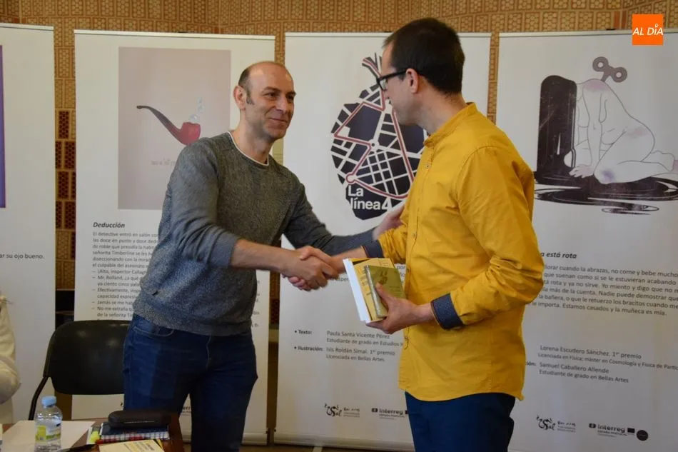 Foto 6 - La USAL premia a Isis Rold&aacute;n como el mejor ilustrador de su concurso de microrrelatos