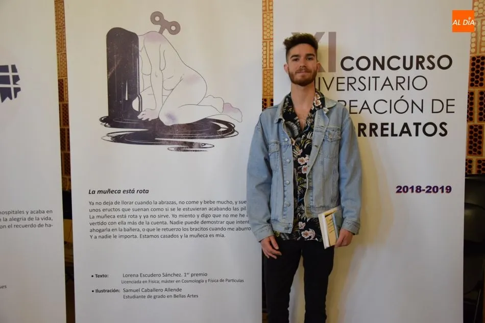 Foto 4 - La USAL premia a Isis Rold&aacute;n como el mejor ilustrador de su concurso de microrrelatos