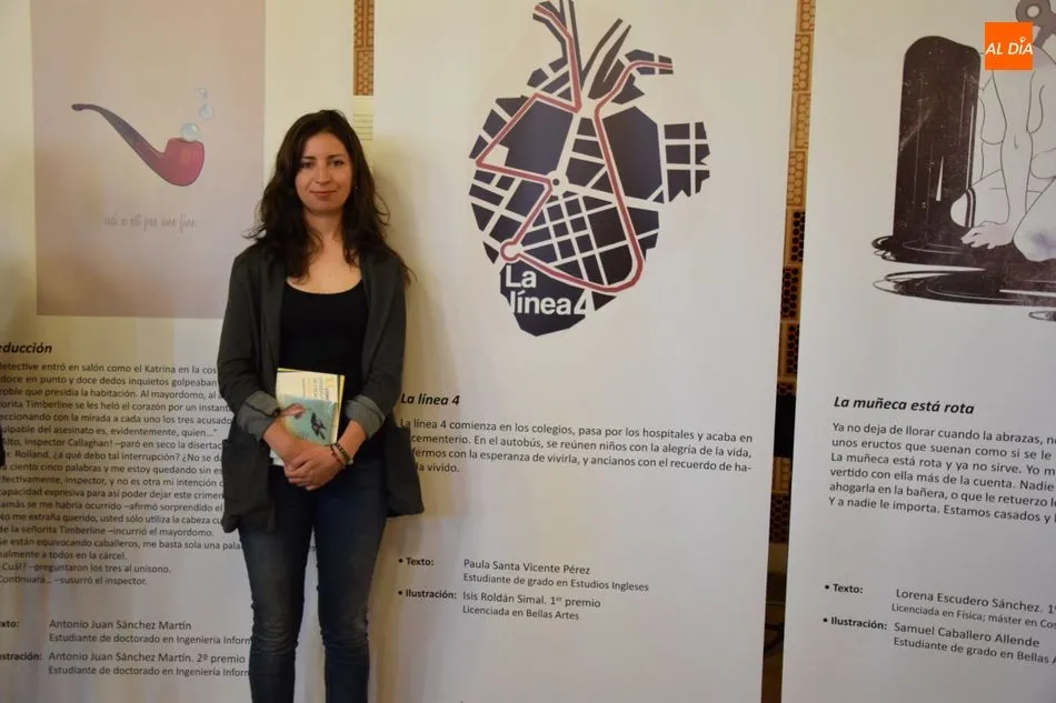 Foto 3 - La USAL premia a Isis Rold&aacute;n como el mejor ilustrador de su concurso de microrrelatos