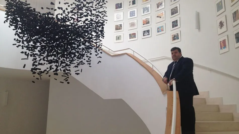 El el concejal de Cultura, Francisco Miguel García, en el Museo de Arte Contemporáneo del Ayuntamiento