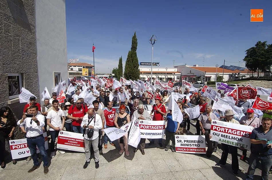 Protesta en la frontera en la mañana del miércoles | Fotos Adrián Martín