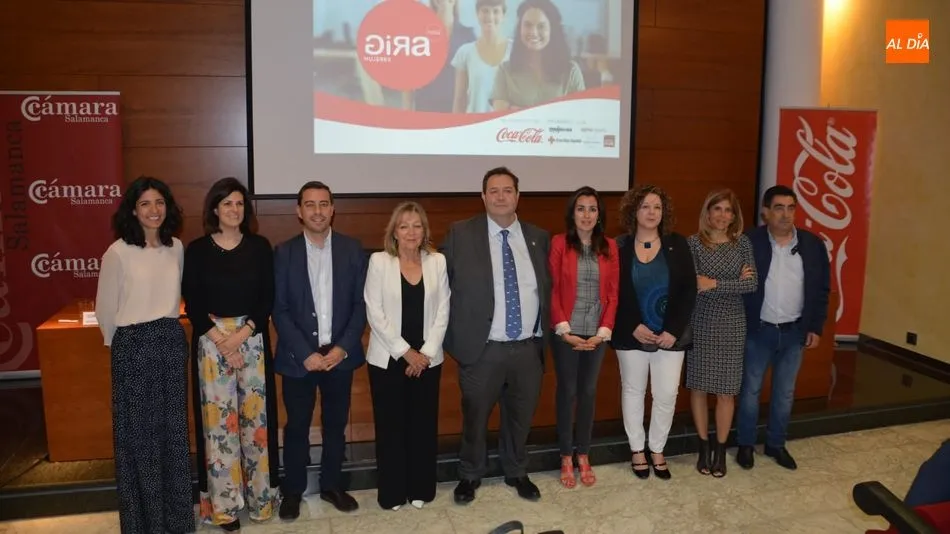 Presentación de la Gira Mujeres en la Cámara de Comercio de Salamanca. Foto de Lydia González