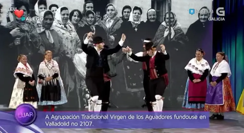 Foto 5 - Juan Antonio Mu&ntilde;oz baila en la TV de Galicia con la Agrupaci&oacute;n Virgen de los Aguadores  
