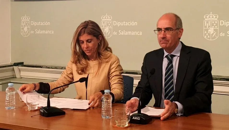 Chabela de la Torre y Javier Iglesias, vicepresidenta y presidente de la Diputación de Salamanca