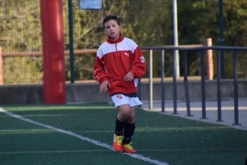 Pablo Cojo en un entrenamiento de la selección