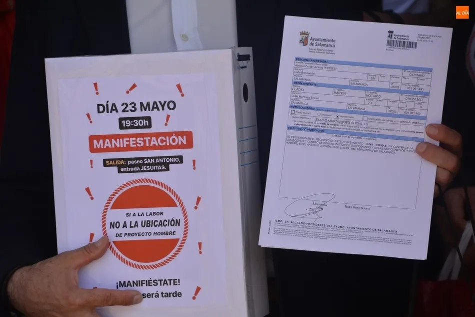 Foto 3 - Recabadas 6.069 firmas en contra de la ubicaci&oacute;n del centro de Proyecto Hombre en Prosperidad