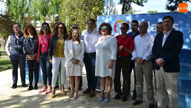 Alfonso Fernández Mañueco, candidato del PP a la presidencia de la Junta, protagonizaba el mitin de campaña de los Populares de Peñaranda