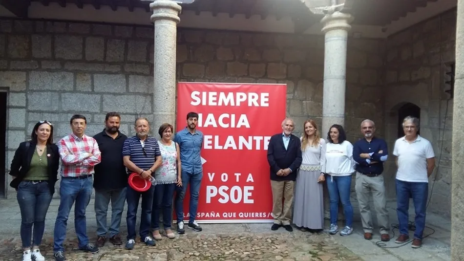 Visita de Demetrio Madrid a Ledesma.