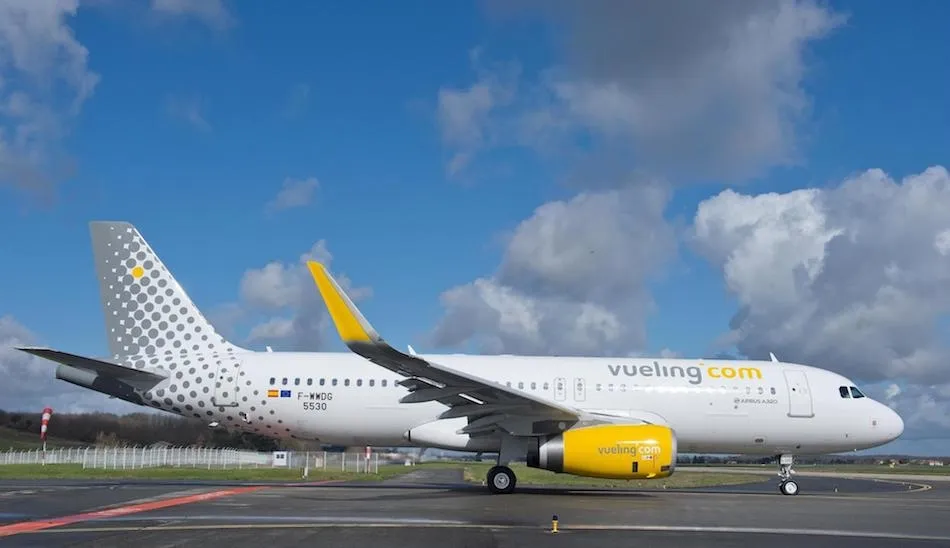 Un avión de la compañía Vueling, obligado a un aterrizaje de emergencia en Barcelona. Foto: Europa Press