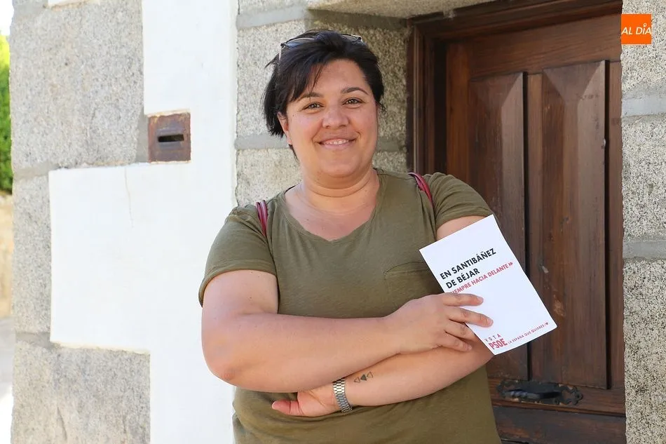 Laura Hernández, candidata del PSOE a la Alcaldía de Santibañez de Béjar