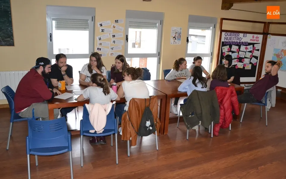Participantes en un taller de cine anterior