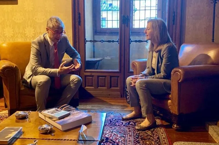 Encuentro entre Ricardo Rivero y Concepción Miguélez