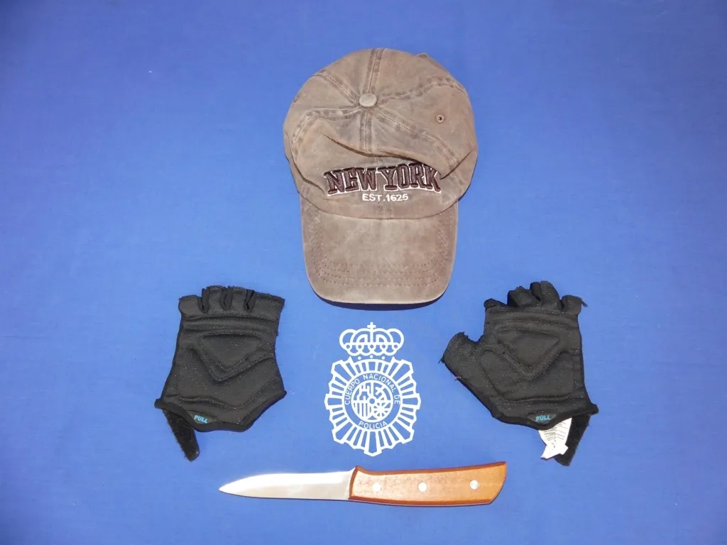 Material utilizado en el robo