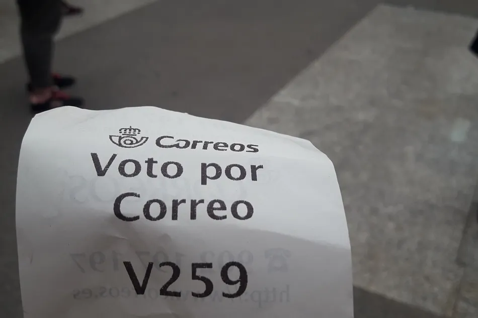 Voto por correo. Foto: EP
