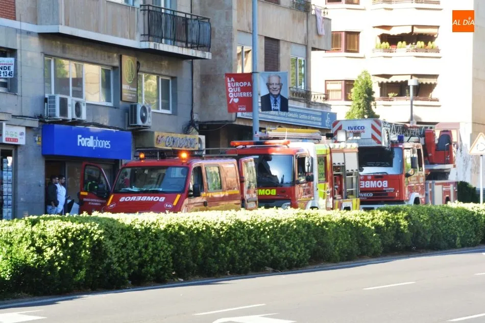 Foto 2 - Doble actuaci&oacute;n de los Bomberos por incendios en la avenida de Portugal y el paseo de Carmelitas
