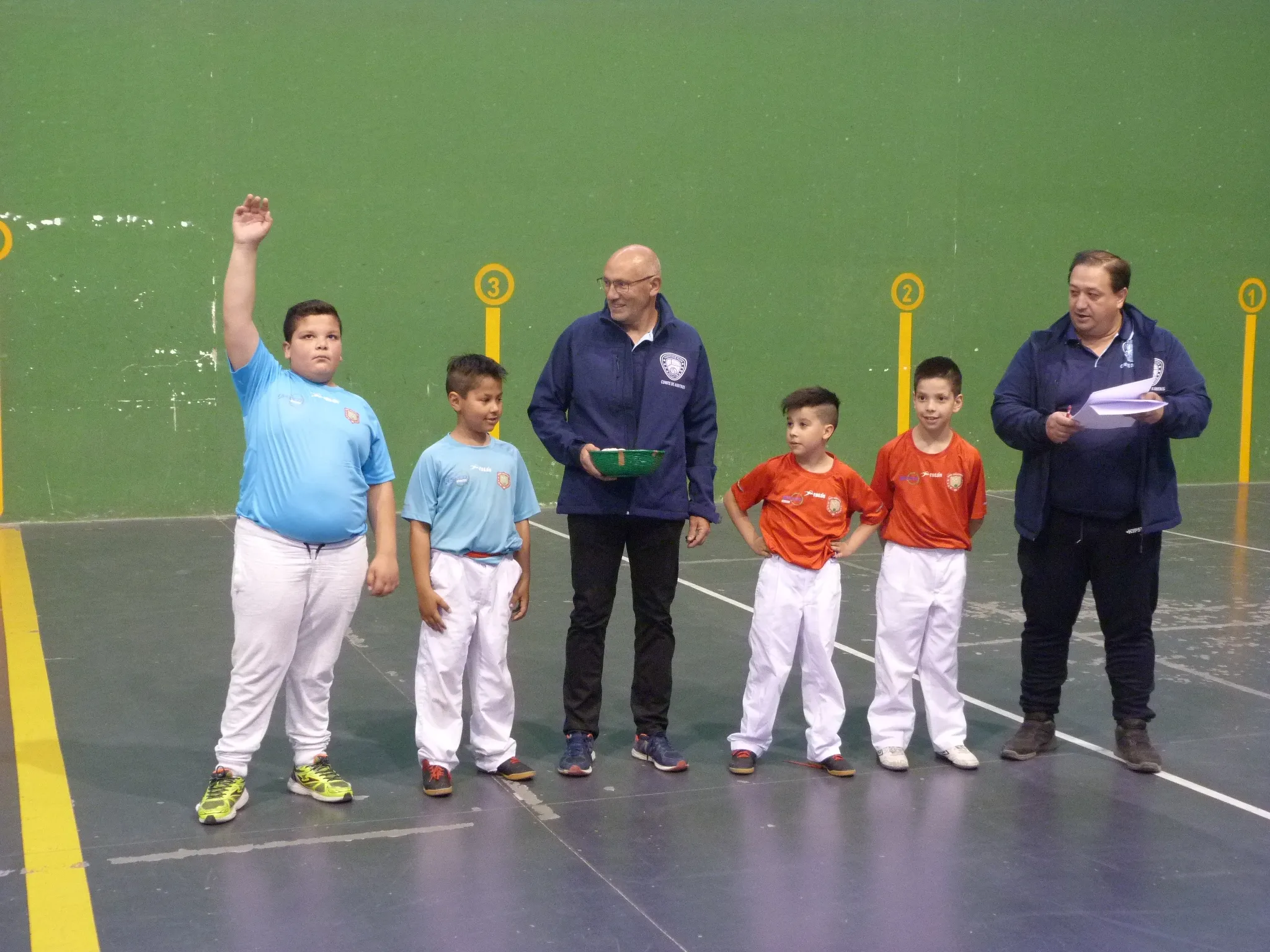 Finalistas en categoría benjamín