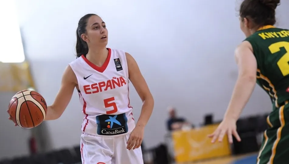 Maite Cazorla, con España