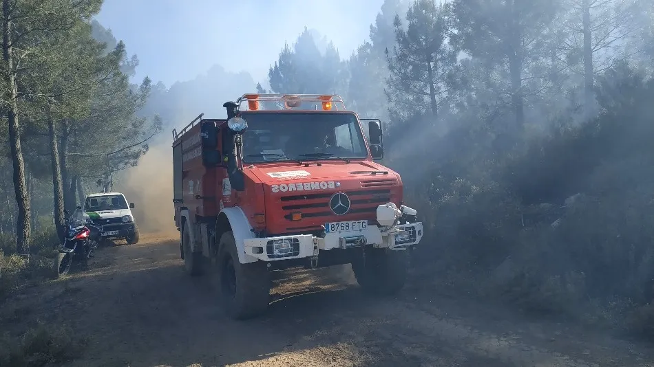 Foto 9 - Un incendio calcina media hect&aacute;rea de bosque en Linares de Riofr&iacute;o