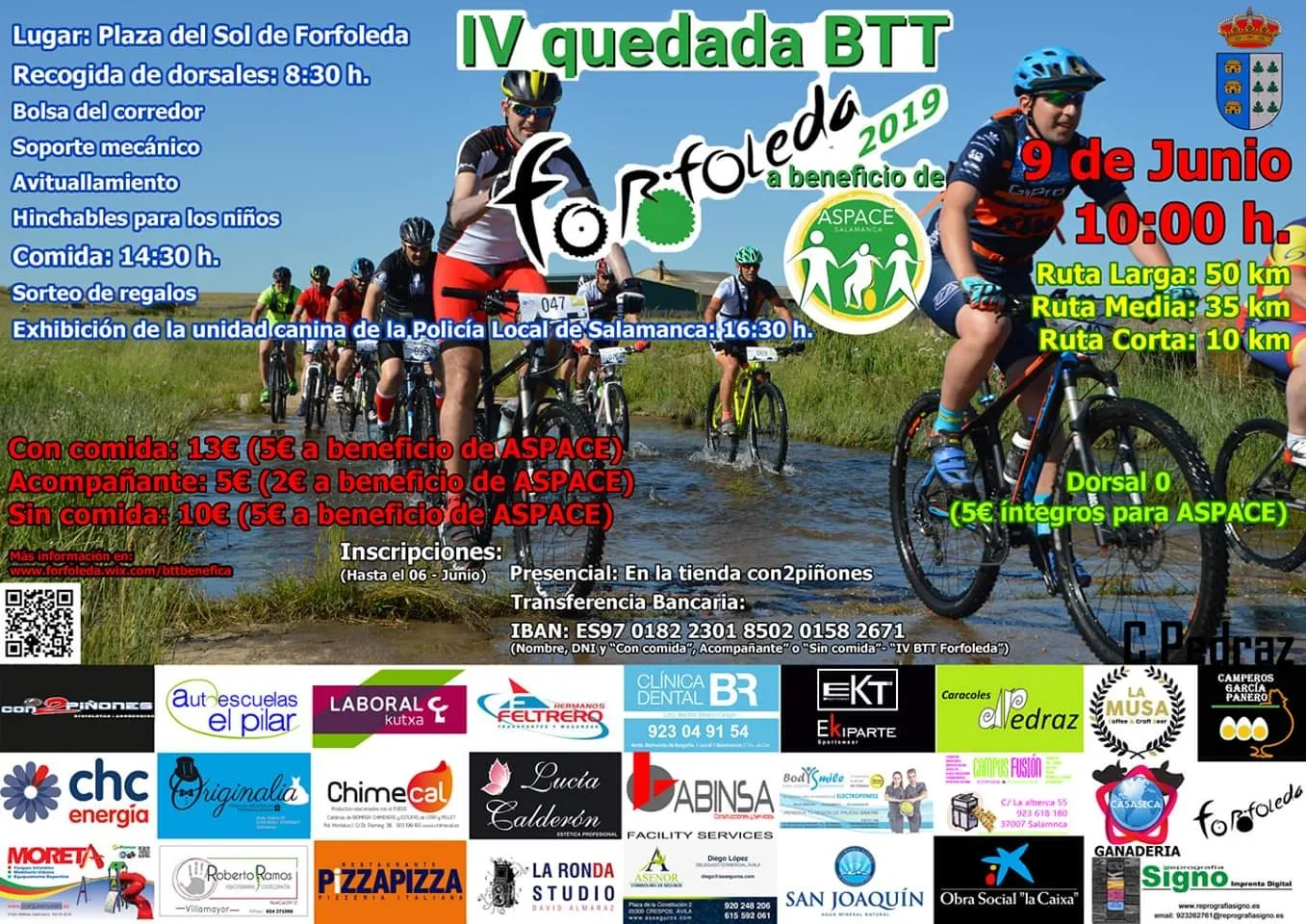 Foto 2 - Forfoleda organiza su IV Quedada BTT a favor de ASPACE Salamanca