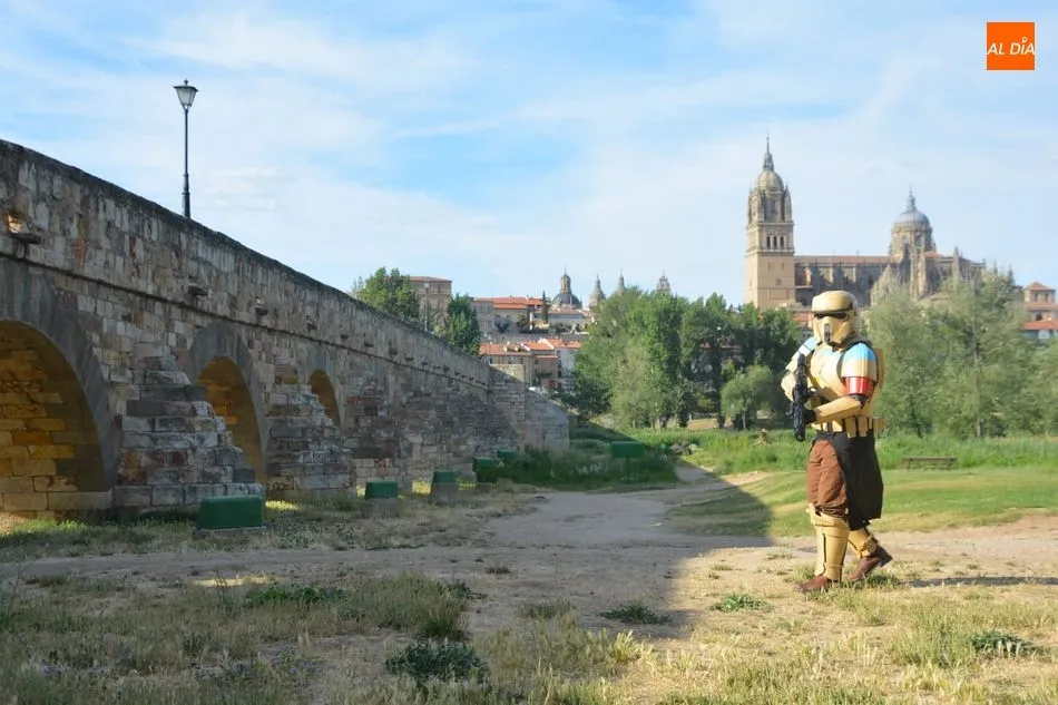 Un personaje de Star Wars, durante el rodaje / Lydia González