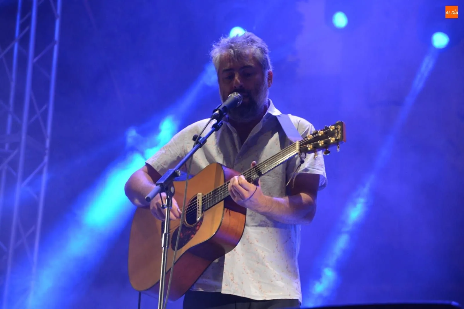 El Sr Chinarro, en plena actuación / Lydia González