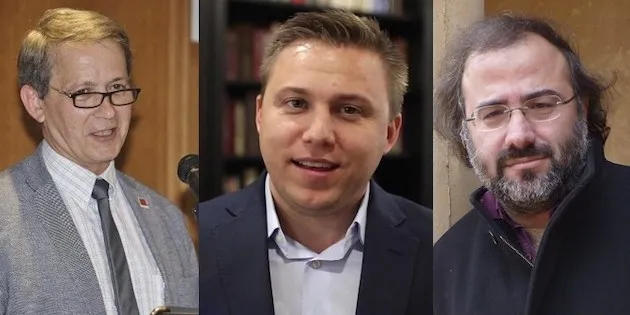 Luis Fajardo, Andy Wickham y Alfredo Pérez Alencart, directores de las entidades que convocan en certamen. / Tiberíades