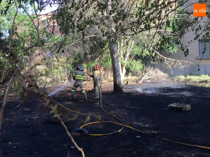 Foto 2 - Un incendio calcina la parcela de la antigua f&aacute;brica de harinas originado por un posible acto...