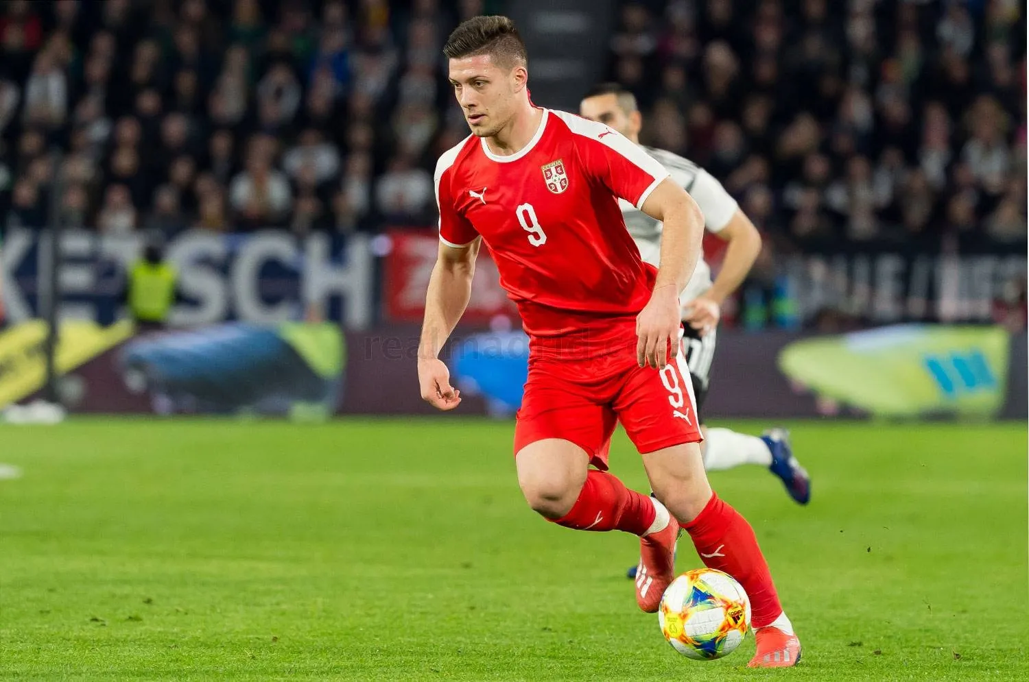 Jovic, durante un partido / Real Madrid