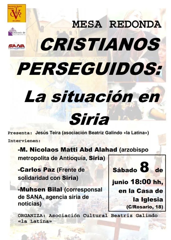 Foto 2 - Una mesa redonda analizar&aacute; el pr&oacute;ximo s&aacute;bado&nbsp;la situaci&oacute;n de los cristianos en Siria  
