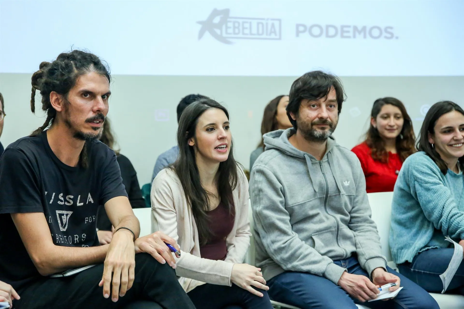 Alberto Rodríguez junto a Irene Montero / Europa Press