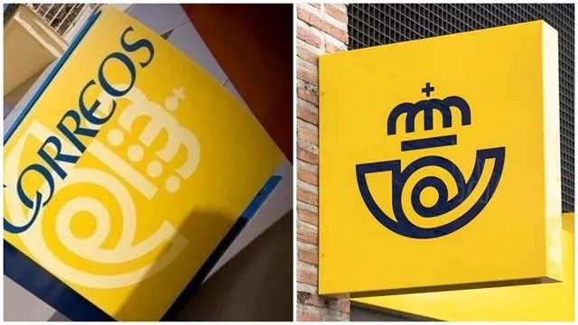 Antiguo y nuevo logo de Correos / Europa Press