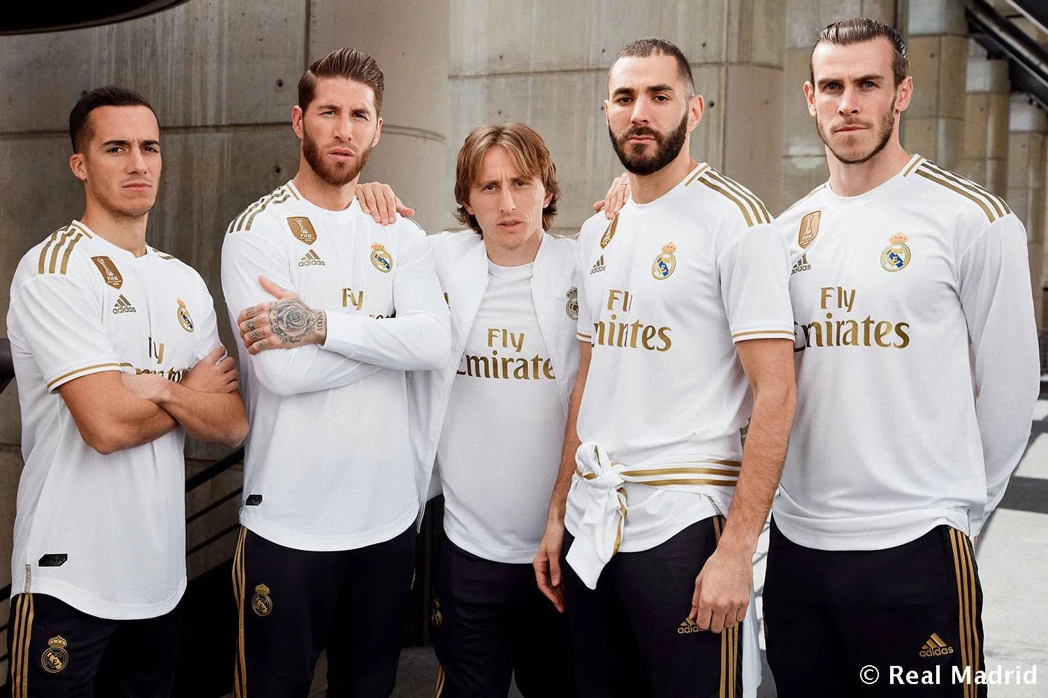 Jugadores del Real Madrid, con la nueva equipación / Real Madrid