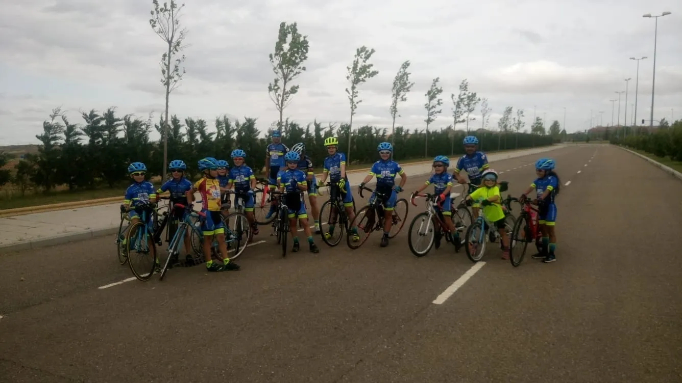 Un grupo de corredores