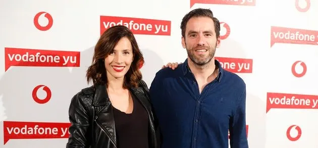 Bárbara Goenada, junto a su marido