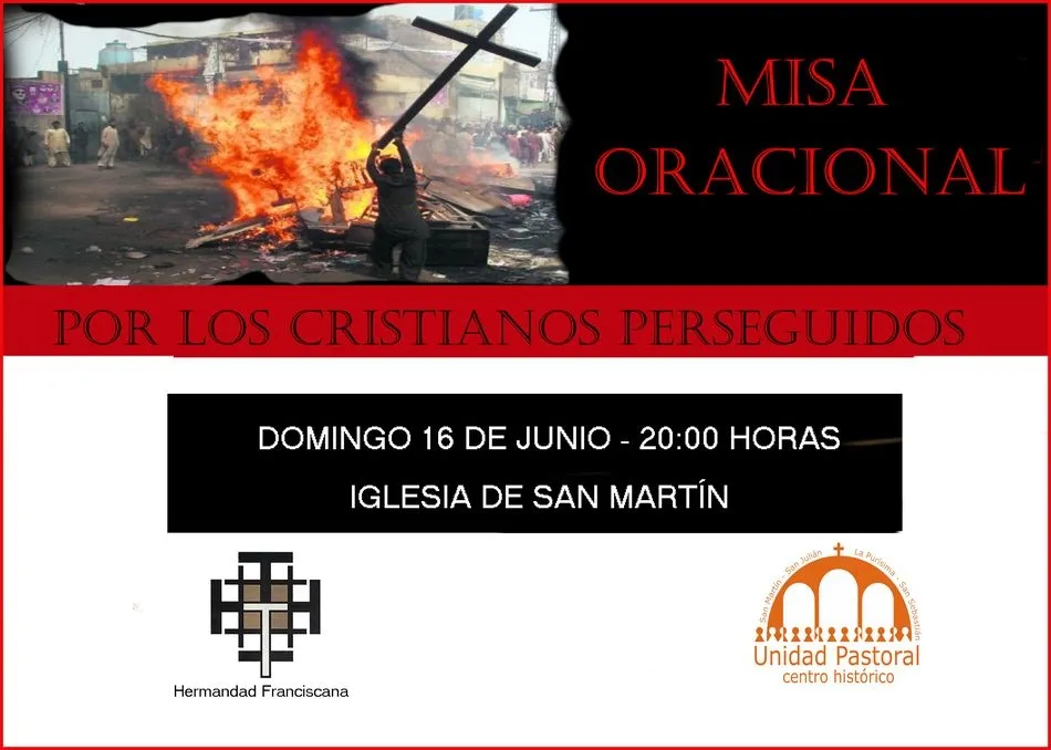 La Hermandad Franciscana celebra una Eucaristía Oracional por los cristianos perseguidos en el...