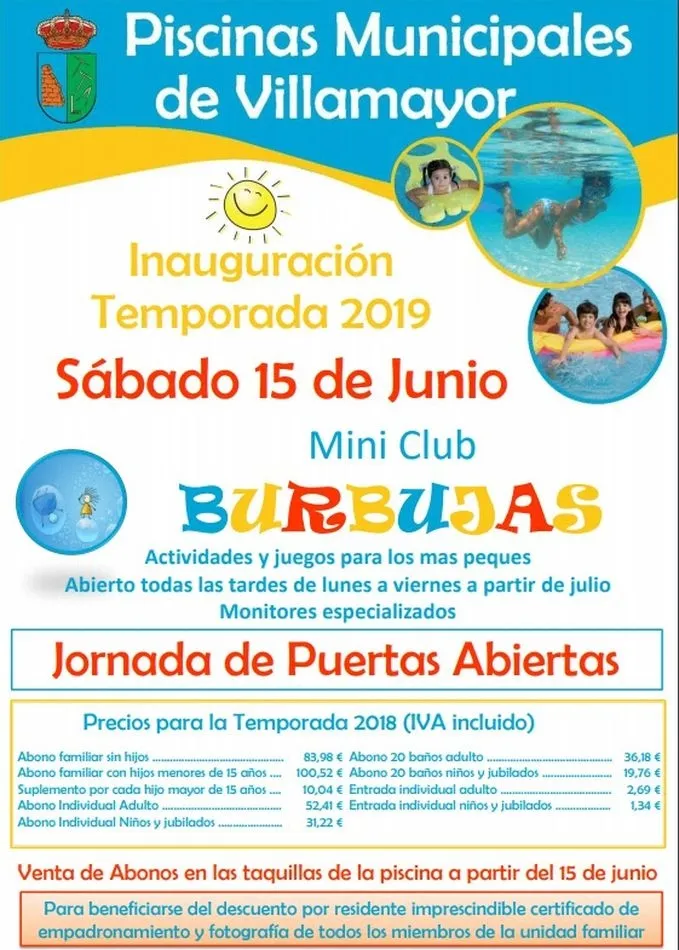 Foto 2 - La temporada de las piscinas municipales de Villamayor comienza el s&aacute;bado con una jornada de...