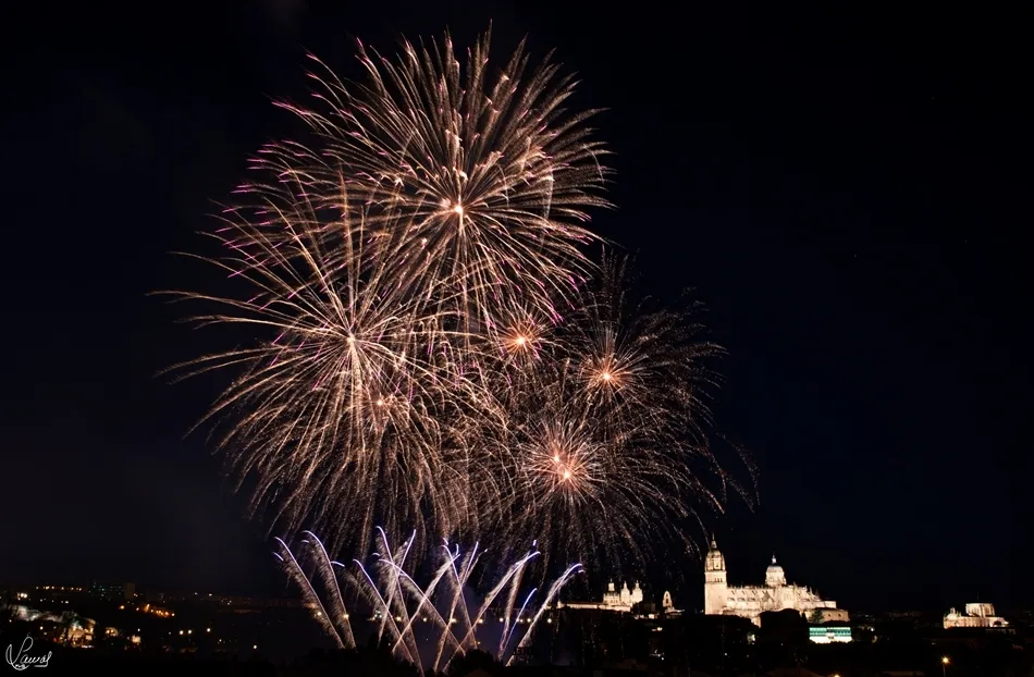 Foto 10 - Los fuegos artificiales llenan de luz y color el cielo salmantino  