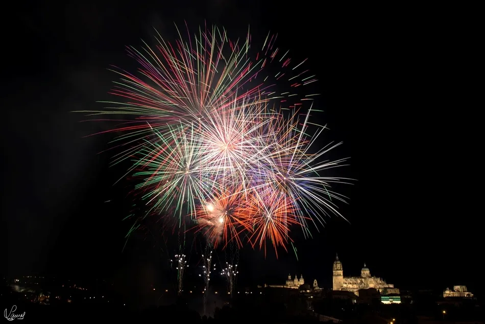 Foto 4 - Los fuegos artificiales llenan de luz y color el cielo salmantino  