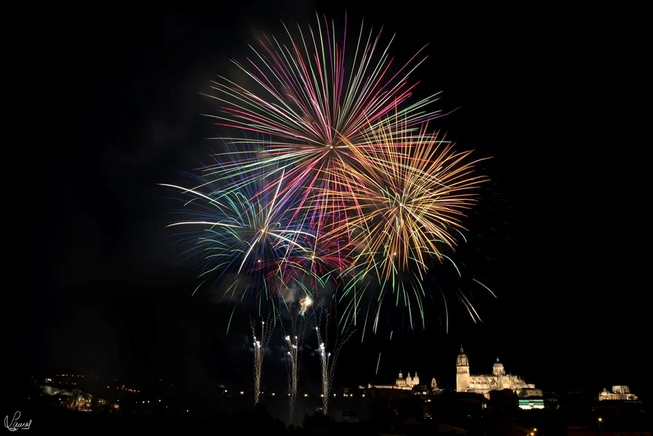 Foto 3 - Los fuegos artificiales llenan de luz y color el cielo salmantino  