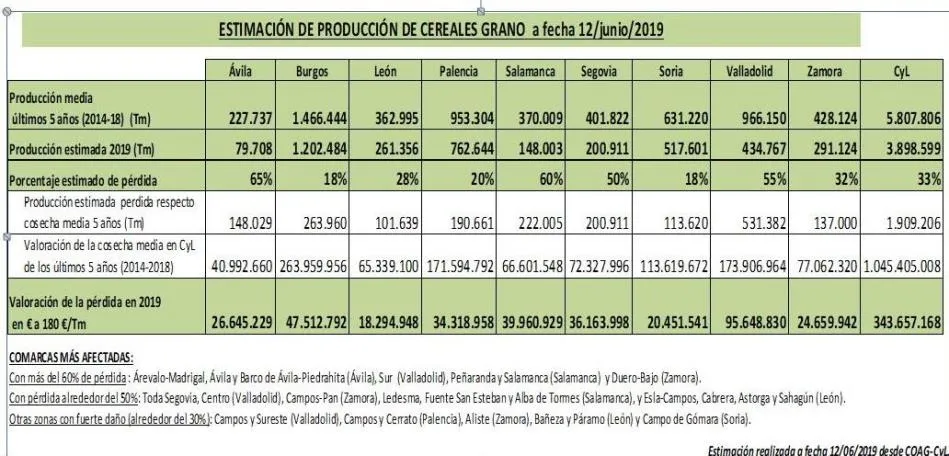Foto 2 - Salamanca perder&aacute; cerca de 40 millones de euros por la segunda peor cosecha de este siglo